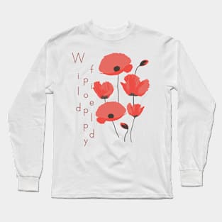 Wild poppy fields Long Sleeve T-Shirt